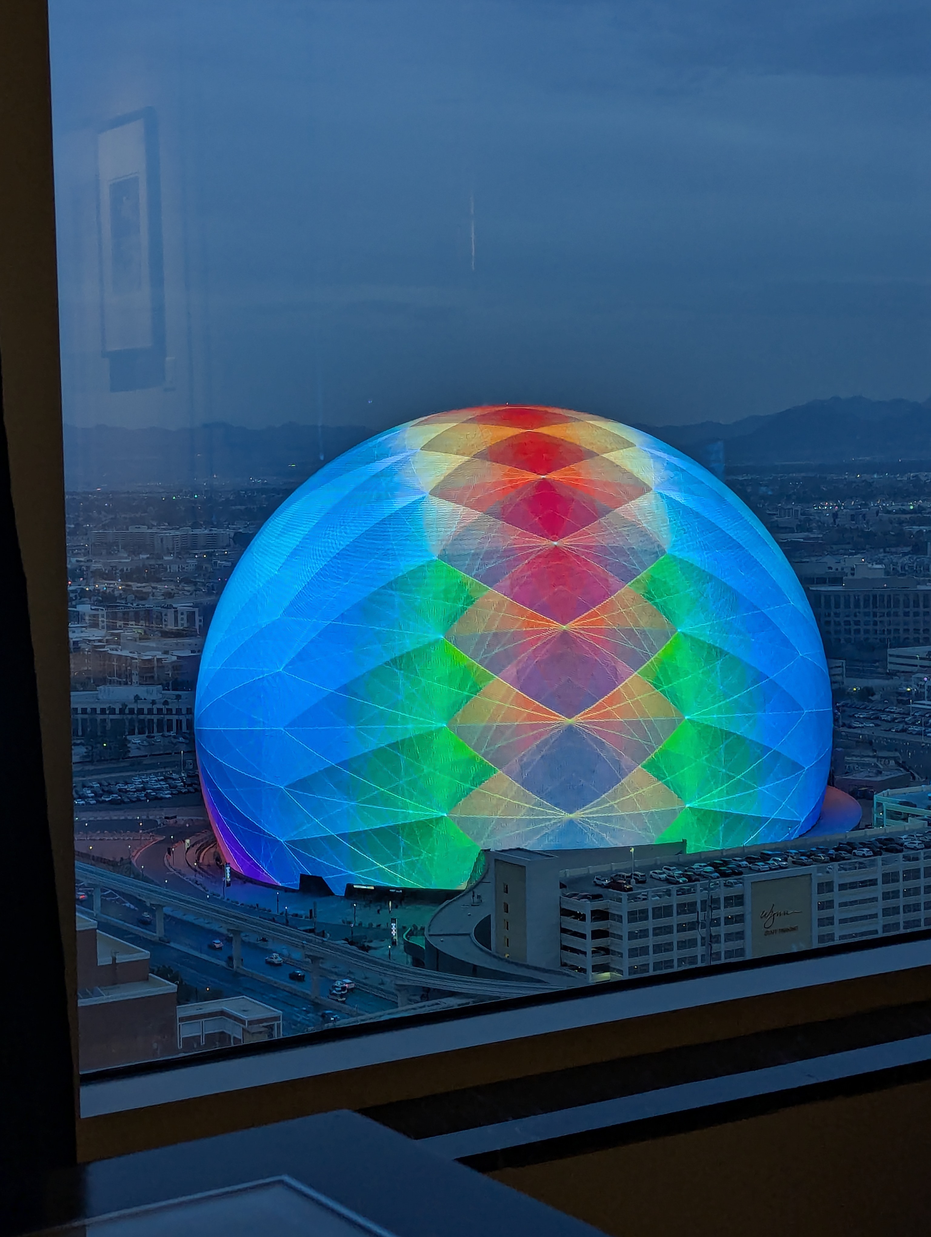 Las Vegas, The Sphere as seen from The Venetian